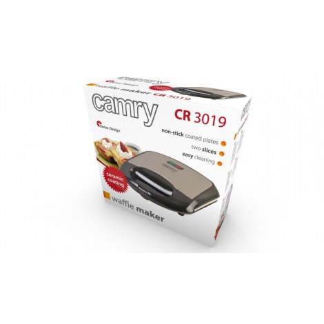 Camry | CR 3019 | Waffle maker | 1000 W | Number of pastry 2 | Belgium | Black - 4